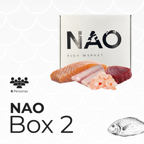 Box 2: Dorado, Salmón, Atún, Camarón para 6 personas